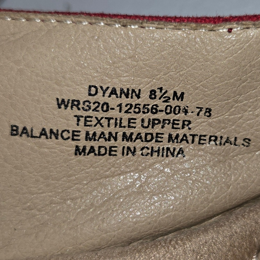 Kim Rogers Dyann Red Espadrille Wedge Sandals Womens 8.5M WRS20-12556-004-78 - Picture 8 of 9